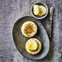 Martha Collison's crumpets with salted maple butter